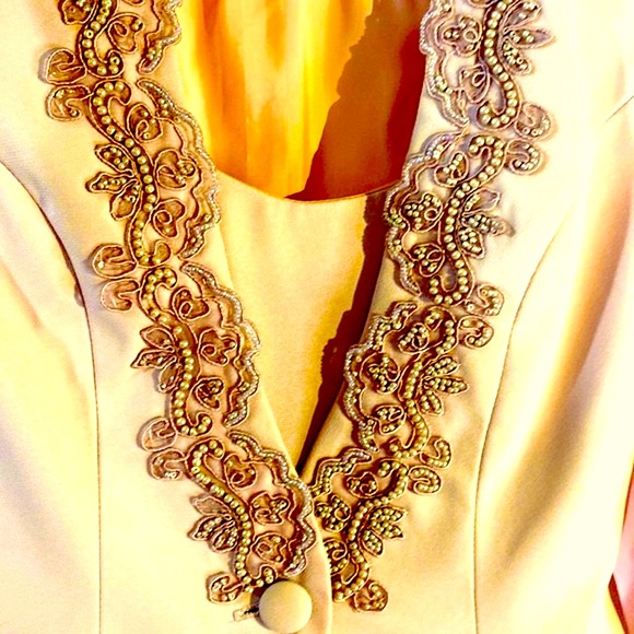 NAH NAH Collection soft pink gown & beaded jacket - Picture 2 of 8